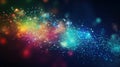 Big data abstract background. Technology network concept. Futuristic global database visualization. Royalty Free Stock Photo