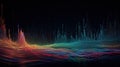 Big data abstract background. Technology network concept. Generative AI Royalty Free Stock Photo