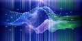 Big data. Abstract visualization analyze polygonale algorithm artificial intelligence data. Quantum virtual cryptography concept Royalty Free Stock Photo