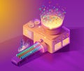 Big Data AI Automated Analytics Vector Concept Royalty Free Stock Photo