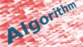 Big data algorithm new software conception, triangles vector background Royalty Free Stock Photo