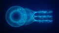 Big data analysis with AI technology. Machine learning and deep learning neural network, data science, data mining, business