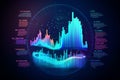 Big data analysis colorful report. Generative AI Royalty Free Stock Photo