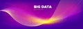 Big Data Analysis. Light Technology Illustration. Royalty Free Stock Photo