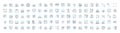 Big data analysis vector line icons set. Analytics, Mining, Storage, Patterns, Visualization, Machine-learning Royalty Free Stock Photo
