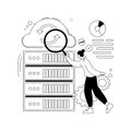 Big data analytics abstract concept vector illustration. Royalty Free Stock Photo