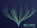 Big data visualization concept vector