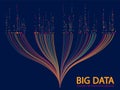 Big data visualization concept vector.
