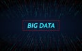 BIG DATA. Data array visual concept. Element with dots. Graphic abstract background communication. Digital data Royalty Free Stock Photo