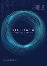 Big data background. Technology for visualization, artificial in Royalty Free Stock Photo