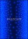 Big data background. Technology for visualization, artificial intelligence, deep learning and quantum computing. Royalty Free Stock Photo