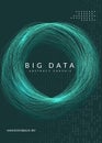 Big data background. Technology for visualization, artificial in Royalty Free Stock Photo