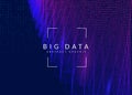 Big data background. Technology for visualization, artificial in Royalty Free Stock Photo