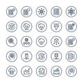 Big Data - 25 icons image.