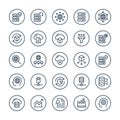 Big Data - 25 icons image.