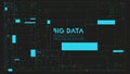 Big data blocks colorful visualization. Futuristic infographic. Information aesthetic design. Visual data stack Royalty Free Stock Photo