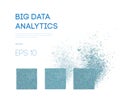 Big Data. Business inteligence technology background. Binary code algorithms deep learning virtual reality analysis Royalty Free Stock Photo