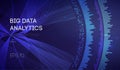 Big Data. Business inteligence technology background. Binary code algorithms deep learning virtual reality analysis Royalty Free Stock Photo