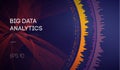 Big Data. Business inteligence technology background. Binary code algorithms deep learning virtual reality analysis Royalty Free Stock Photo