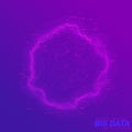 Big data circular visualization. Futuristic infographic. Information aesthetic design. Visual data complexity. Complex Royalty Free Stock Photo