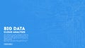 Big Data cloud computing. Blockchain visualiztion. Cirquit board abstract pattern Royalty Free Stock Photo