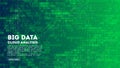 Big Data cloud computing. Blockchain visualiztion. Social network information complexity. Royalty Free Stock Photo