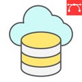 Big data color line icon Royalty Free Stock Photo