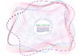 Big data colorful abstract vector background. Particle dot and line wave on cyan background Royalty Free Stock Photo