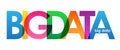 BIG DATA colorful overlapping letters banner