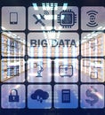 Big data computing concept of modern IT technology Royalty Free Stock Photo