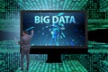 The big data concept with data mining analyst Royalty Free Stock Photo