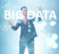 Big data concept with data mining analyst Royalty Free Stock Photo