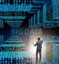Big data concept with data mining analyst Royalty Free Stock Photo