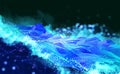 Big data concept. Global database and artificial intelligence