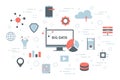 Big data concept illustration Royalty Free Stock Photo