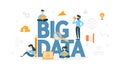 Big data concept illustration Royalty Free Stock Photo