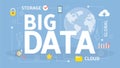 Big data concept illustration Royalty Free Stock Photo