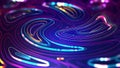Big Data concept. Information field, data flow. Digital neural network. Introduction of artificial intelligence Royalty Free Stock Photo