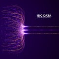 Big Data Concept and Innovation. Network and Data Analysis. Digital Technology Visualization. Dot and Connection Lines. Royalty Free Stock Photo