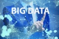 The big data concept with data mining analyst Royalty Free Stock Photo