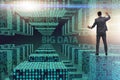 The big data concept with data mining analyst Royalty Free Stock Photo
