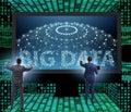 Big data concept with data mining analyst Royalty Free Stock Photo