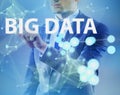 Big data concept with data mining analyst Royalty Free Stock Photo