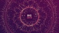 Big data concept visualization. Data complexity representation. Abstract radial plot. Advanced data analysis Royalty Free Stock Photo