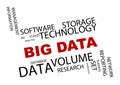Big data concept word cloud Royalty Free Stock Photo