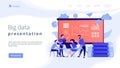 Big data conferenceconcept landing page. Royalty Free Stock Photo