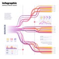 Big data cyber network vector business visualization