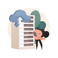 Big data developer abstract concept vector illustration.