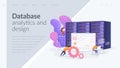 Big data developer landing page template.