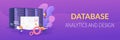 Big data developer web banner concept.